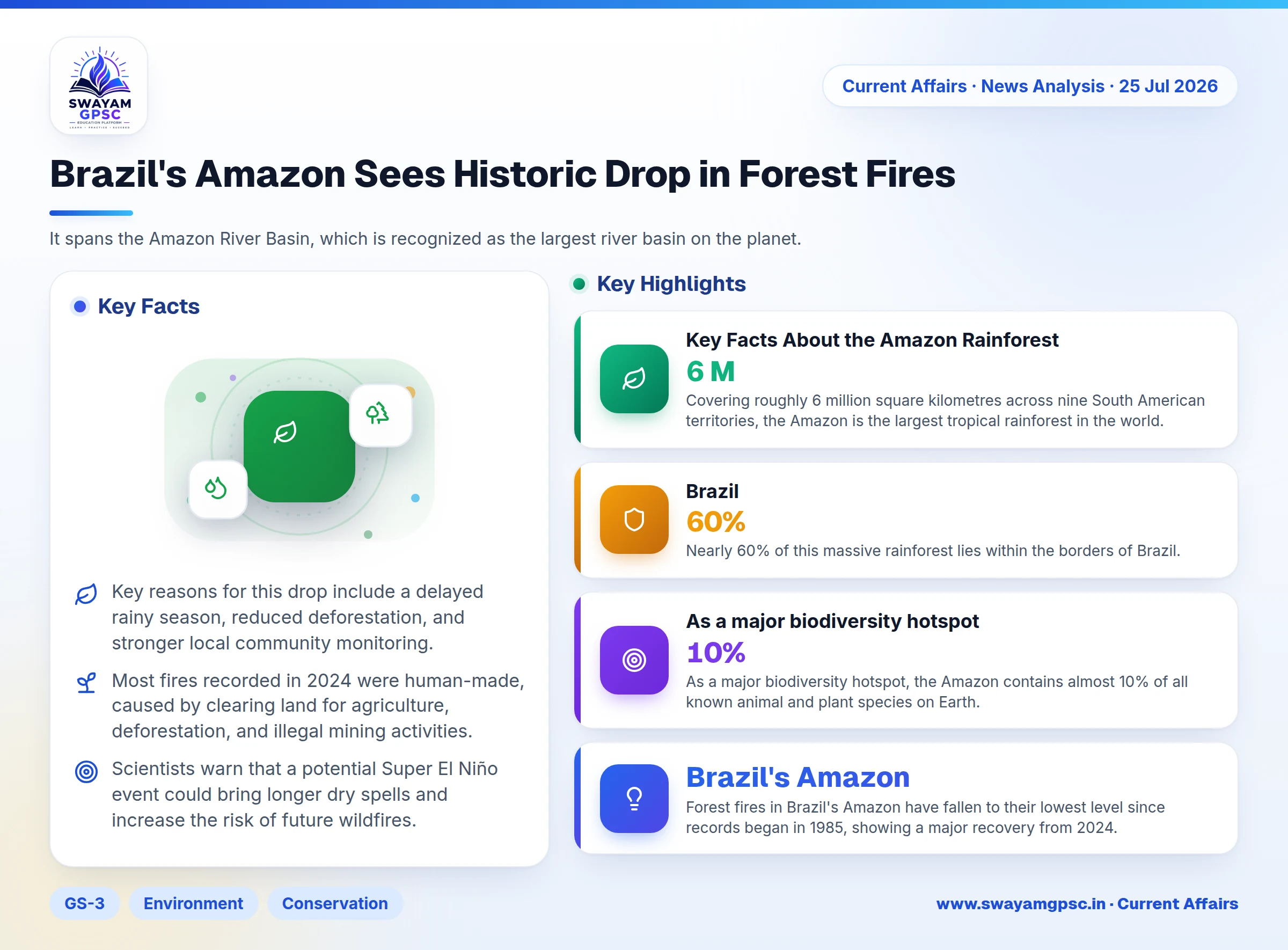 Brazil's Amazon Sees Historic Drop in Forest Fires