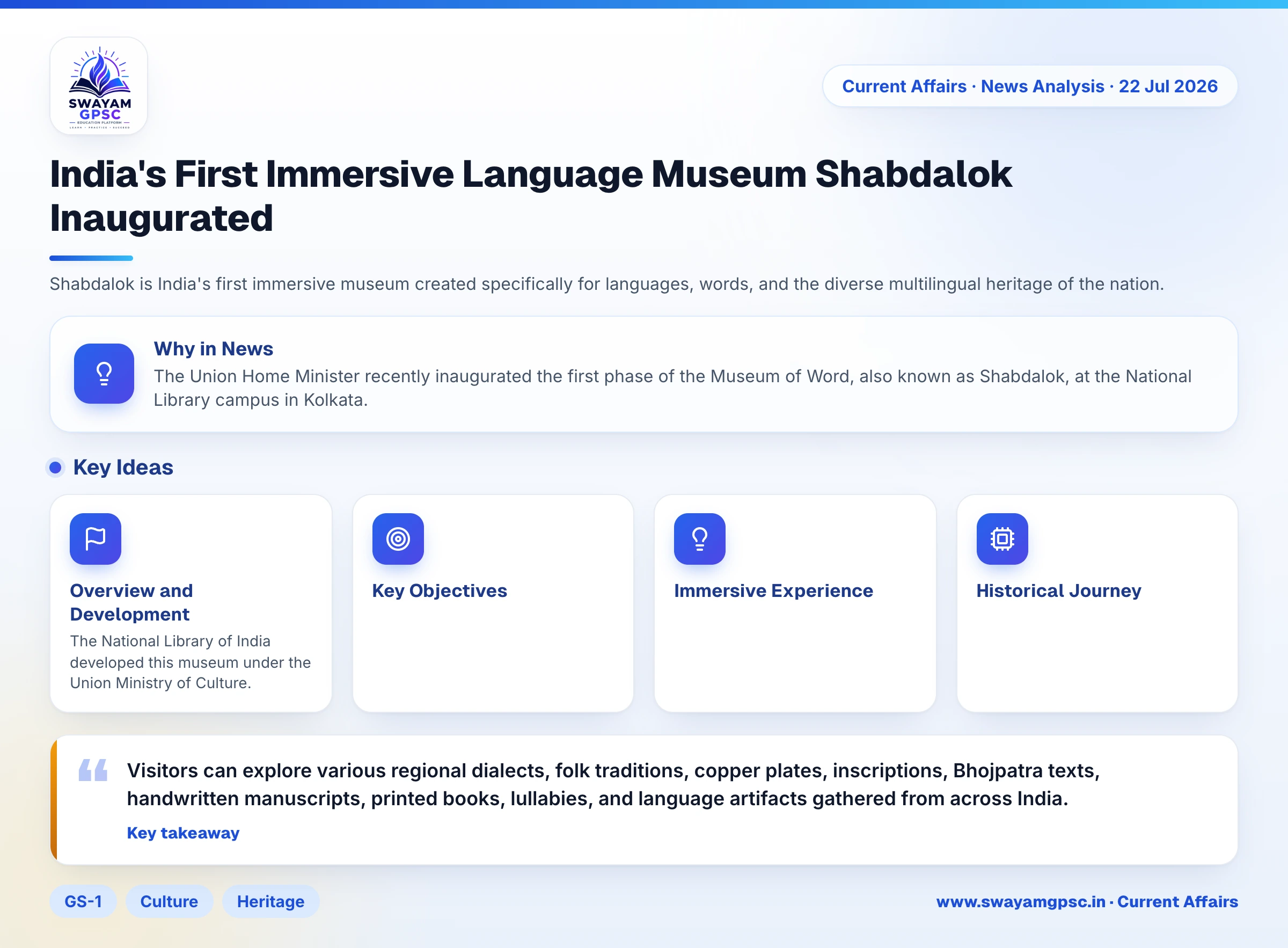 India's First Immersive Language Museum Shabdalok Inaugurated
