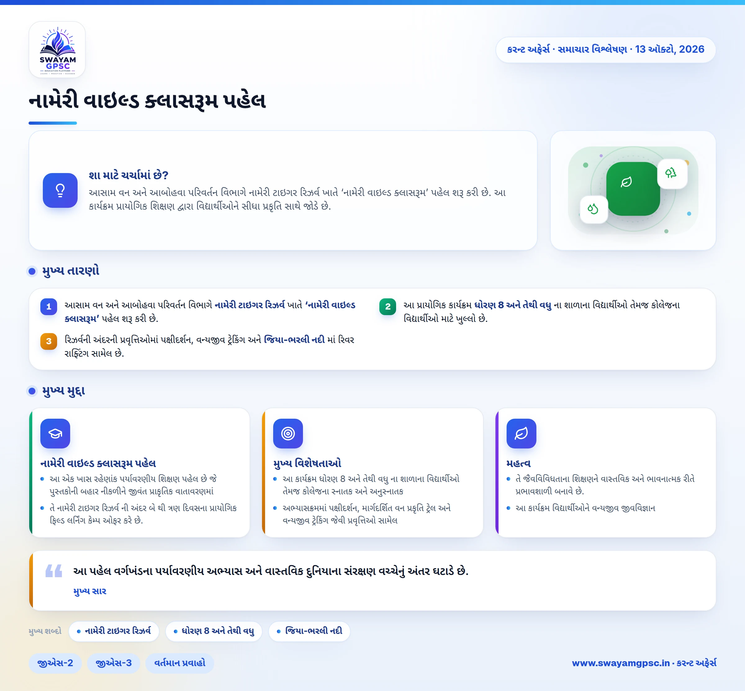 નામેરી વાઇલ્ડ ક્લાસરૂમ પહેલ