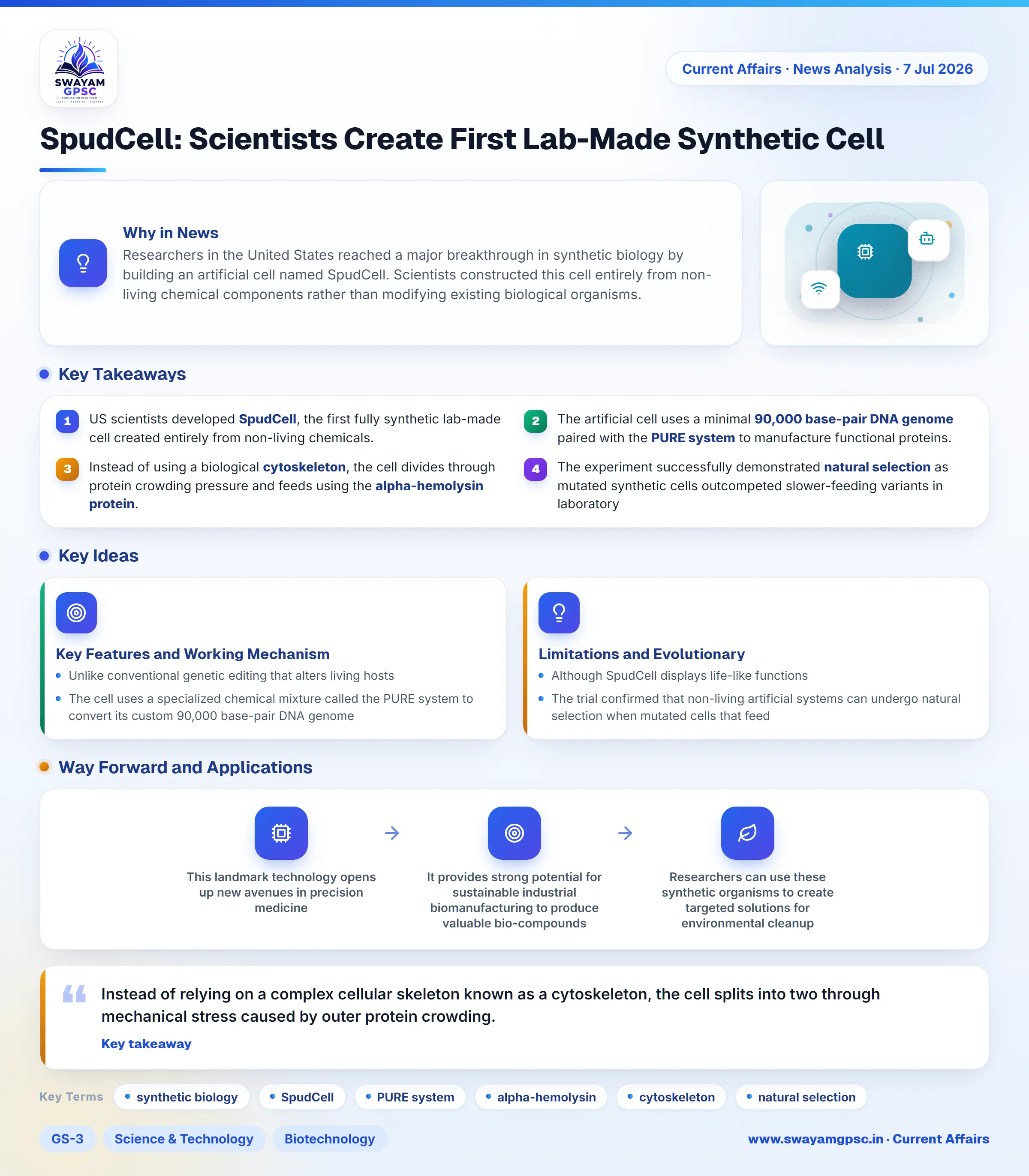 SpudCell: Scientists Create First Lab-Made Synthetic Cell