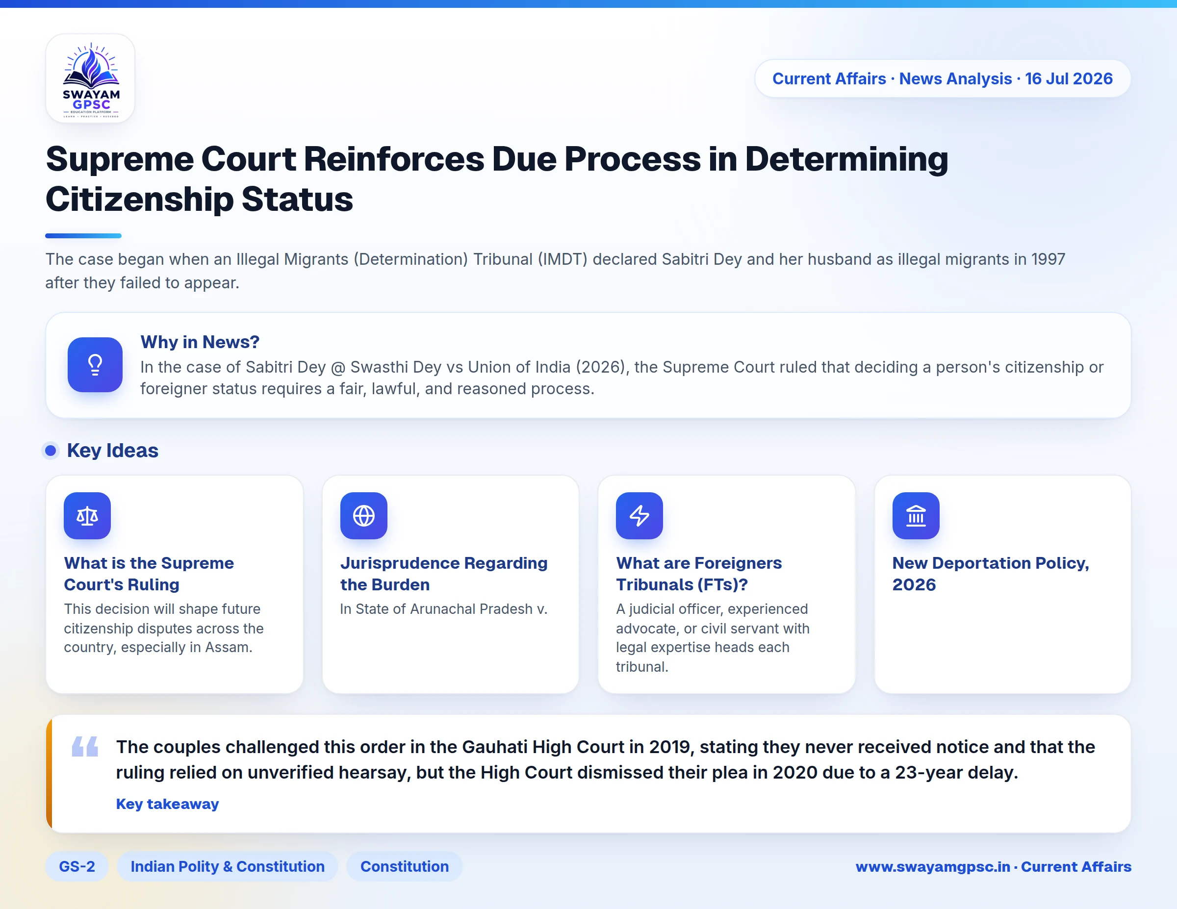 Supreme Court Reinforces Due Process in Determining Citizenship Status